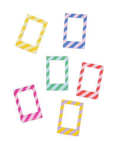magnetische fotoframes streep - 6 stuks - 60310027 - HEMA