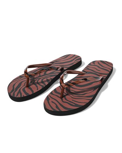 damesteenslippers zebra multi multi - 34800090MULTI - HEMA