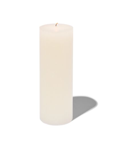 bougie rustique &Oslash;7x19 cm ivoire ivoire 7 x 19 - 13503149 - HEMA