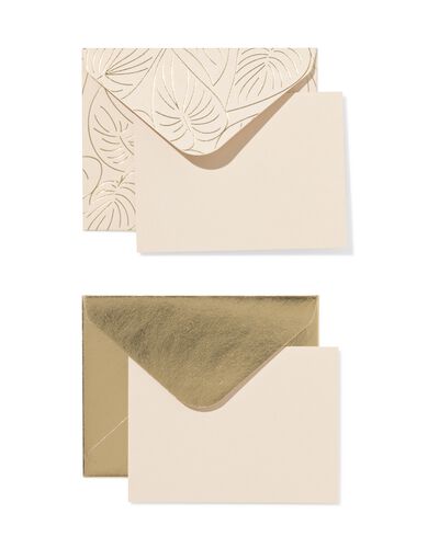 Geschenk-Briefumschl&auml;ge mit Blankokarte, S, Bl&auml;tter &ndash; 6 St&uuml;ck - 14710301 - HEMA