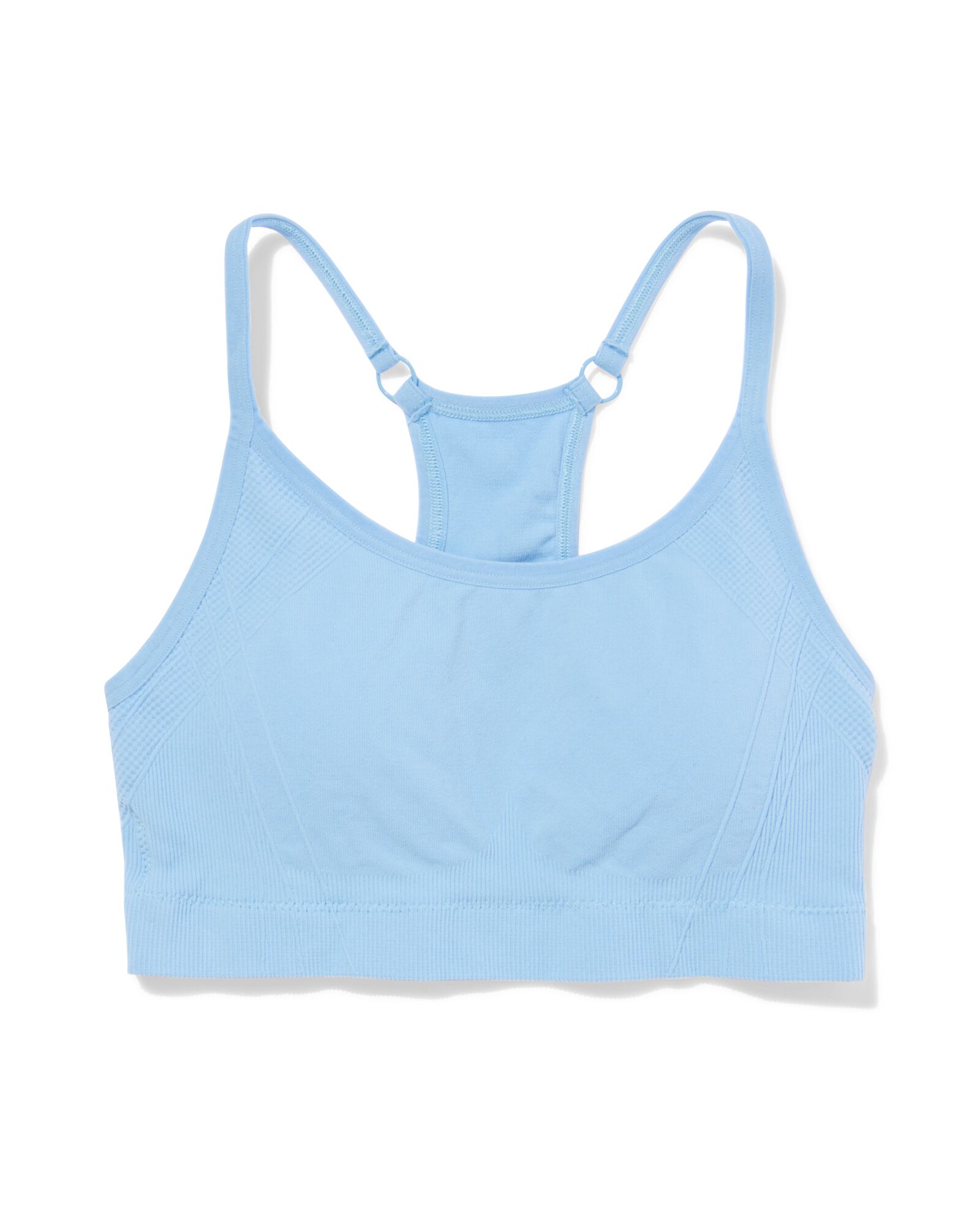 Vorgeformter, b&uuml;gelloser und nahtloser Sport-BH mit Unterst&uuml;tzung Light hellblau hellblau - 21700358LIGHTBLUE - HEMA