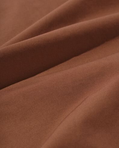 housse de couette 140 x 200/220 cm, percale de coton h&ocirc;tel marron - 5700276 - HEMA