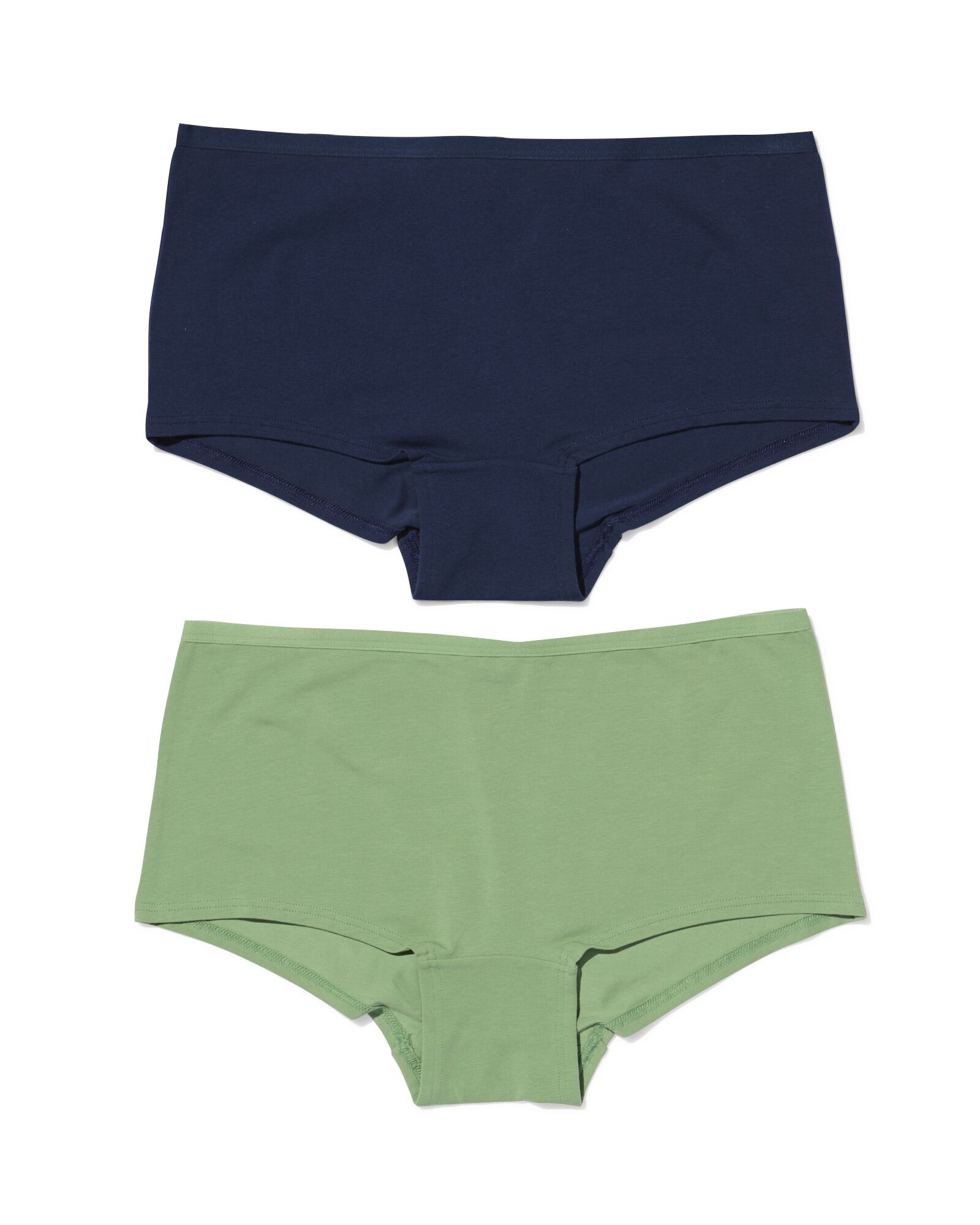 boxers femme coton - lot de 2 vert vert - 19602144GREEN - HEMA