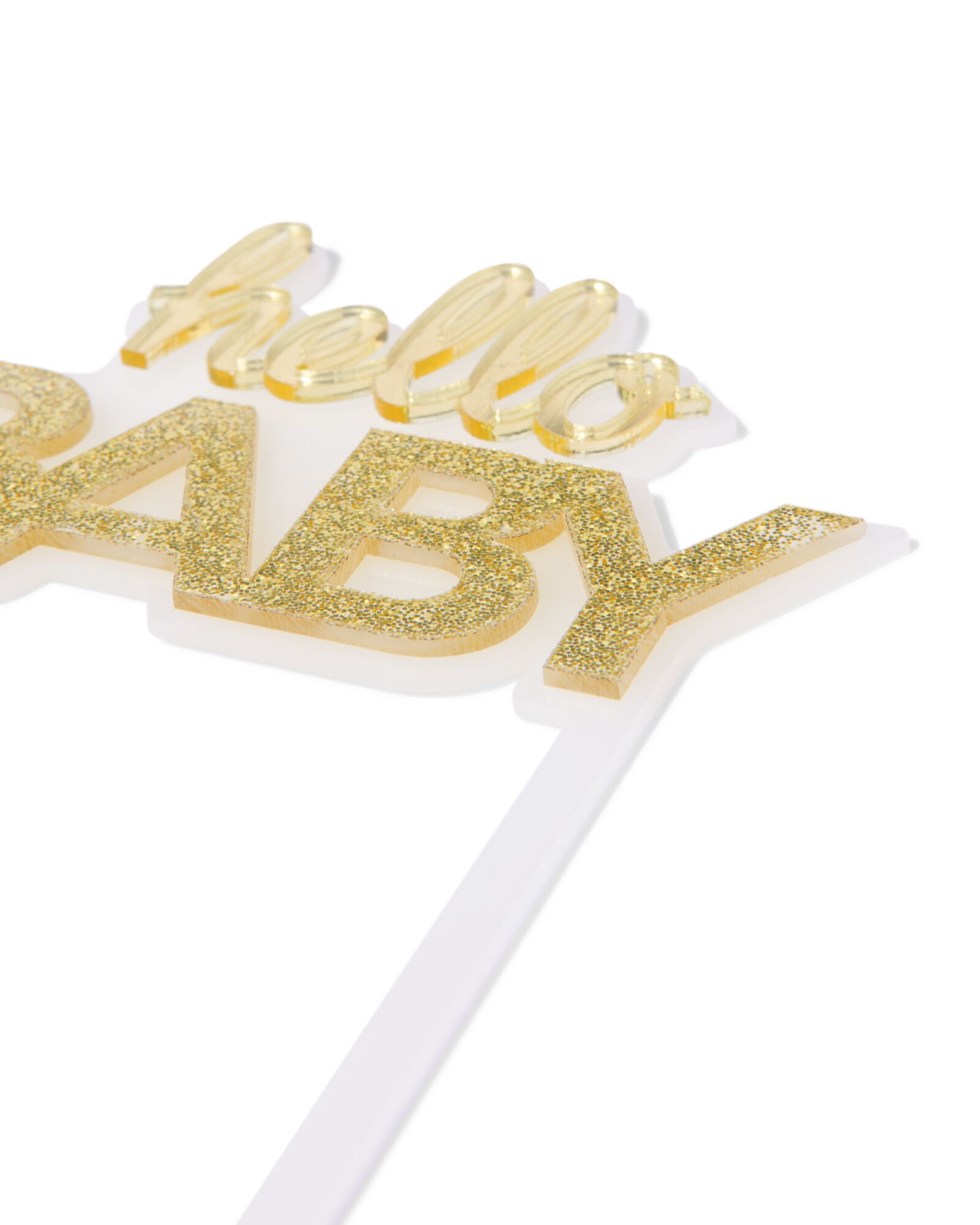 D&eacute;cor de g&acirc;teau r&eacute;utilisable "hello baby" (bonjour b&eacute;b&eacute;) - 14250163 - HEMA