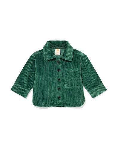 chemise b&eacute;b&eacute; velours c&ocirc;tel&eacute; vert - 33169470GREEN - HEMA