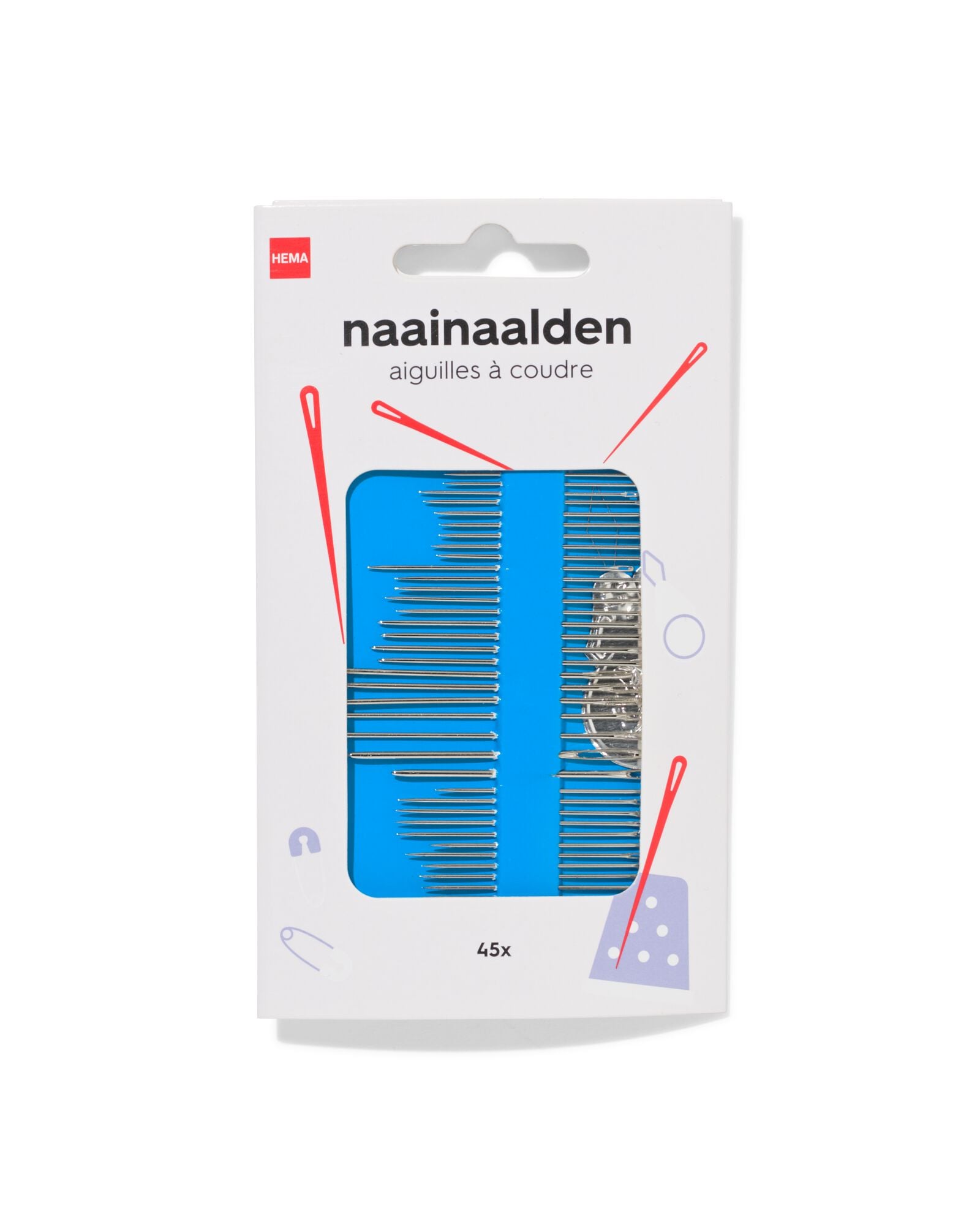 naainaalden - 45 stuks - 1400308 - HEMA