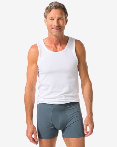 herenboxers perfect comfort - 2 stuks groen groen - 19190360GREEN - HEMA