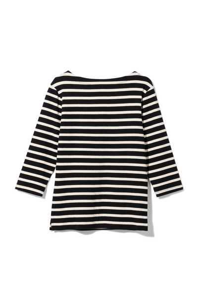 Damen-Shirt Cara, U-Boot-Ausschnitt schwarz schwarz - 1000029917 - HEMA