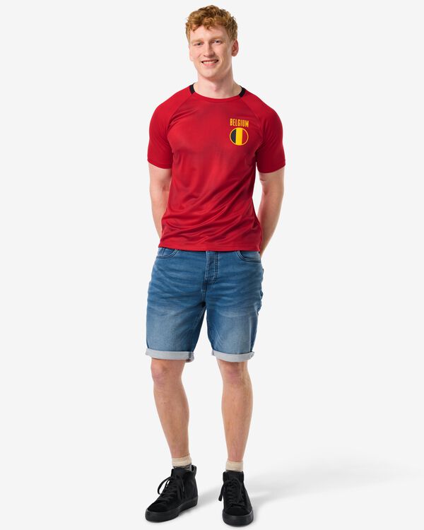 t-shirt de sport adultes Belgique rouge rouge - 36030581RED - HEMA