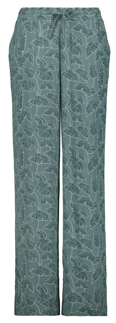 pantalon femme Hula feuilles vert - 1000027691 - HEMA