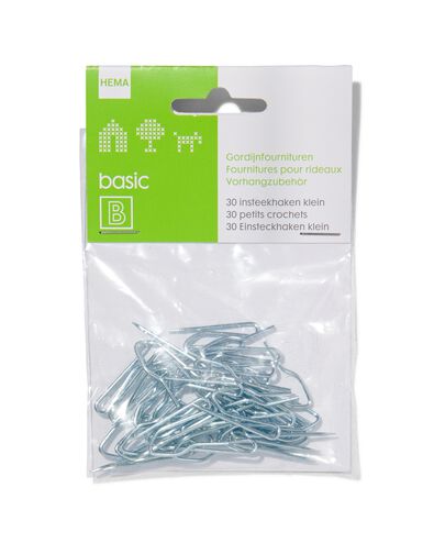 gordijn insteekhaken klein - 30 stuks - 7578001 - HEMA
