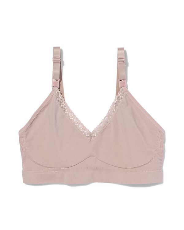 soutien-gorge d'allaitement sans rembourrage, sans armatures et sans coutures beige beige - 21550060BEIGE - HEMA