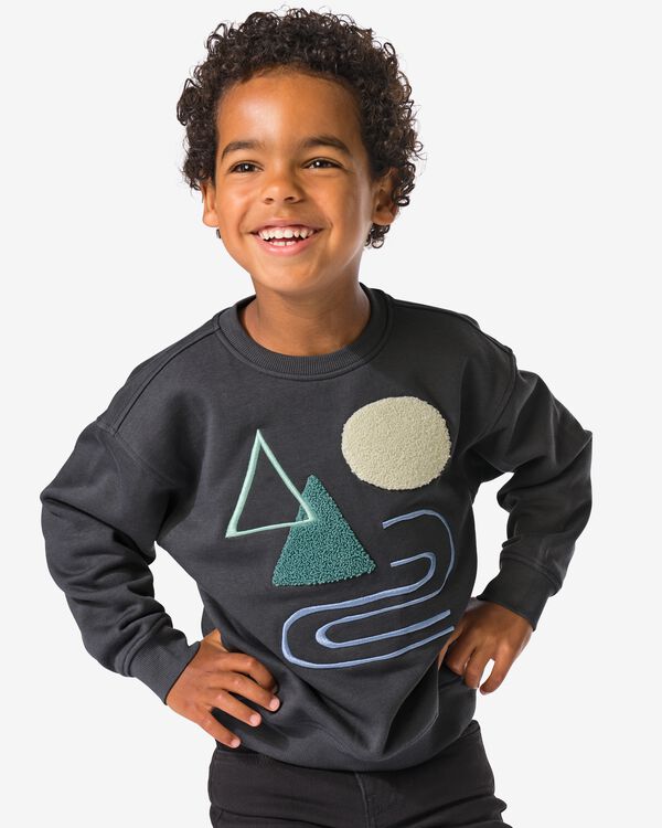 sweat-shirt enfant graphique gris foncé gris foncé - 30707008DARKGREY - HEMA