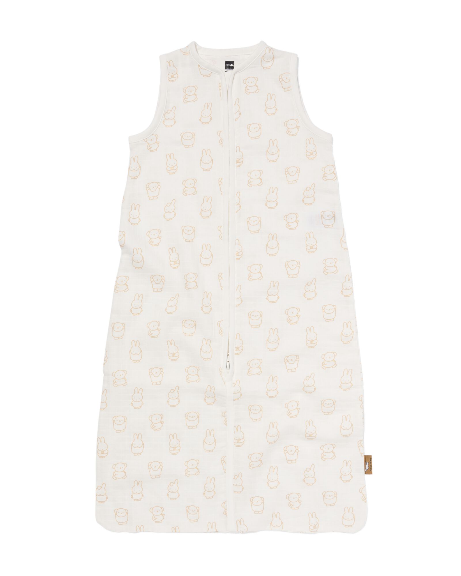 nijntje babyslaapzak mouwloos mousseline 0.5tog gebroken wit gebroken wit - 33302160OFFWHITE - HEMA