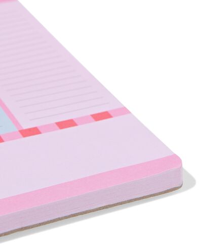 weekplanner 29.5x21cm roze-blauw - 14100236 - HEMA