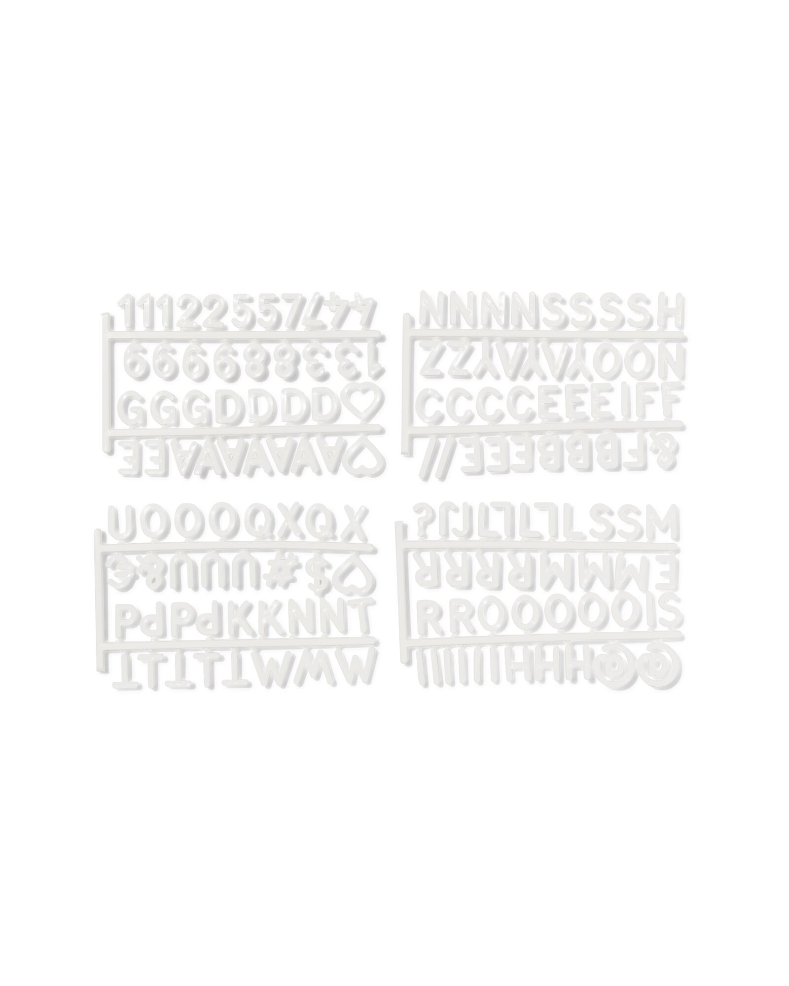 Buchstaben für Buchstabentafel-Kisten, weiß - 39821030 - HEMA