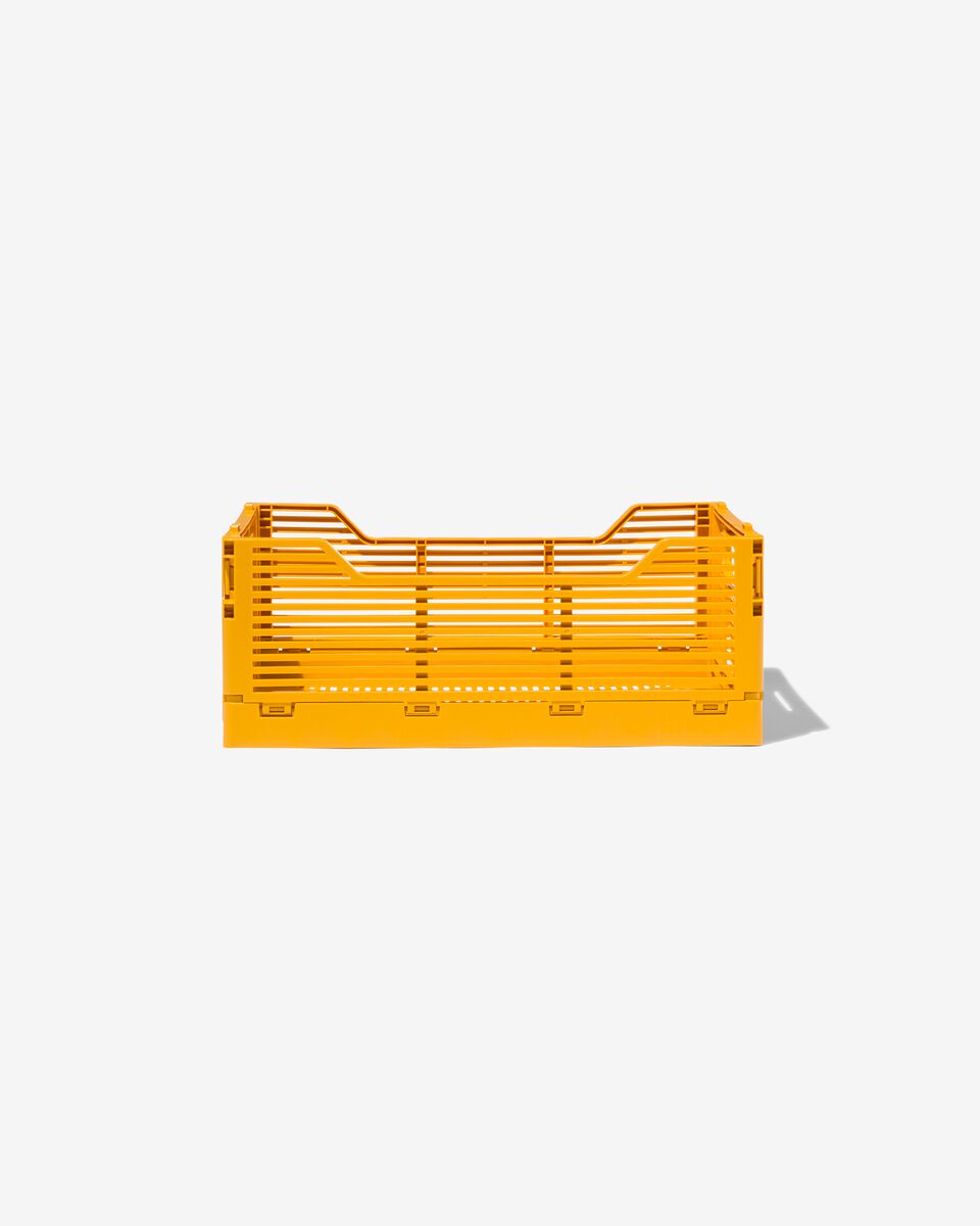 caisse pliable à lettres recyclée S jaune ocre 20 x 30 x 11,5 - 39811070 - HEMA