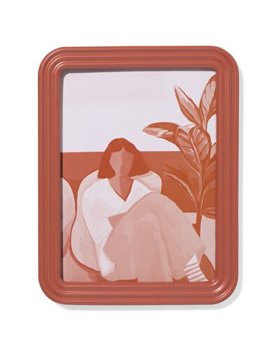 Bilderrahmen 15 &times; 20 cm, Holz, Terra, Relief - 13625001 - HEMA