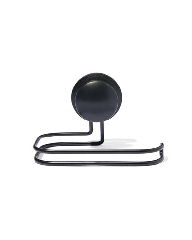 toiletrolhouder met zuignap zwart - 80330040 - HEMA