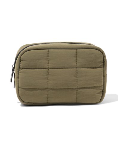 trousse de toilette 12x18cm vert fonc&eacute; - 11890752 - HEMA