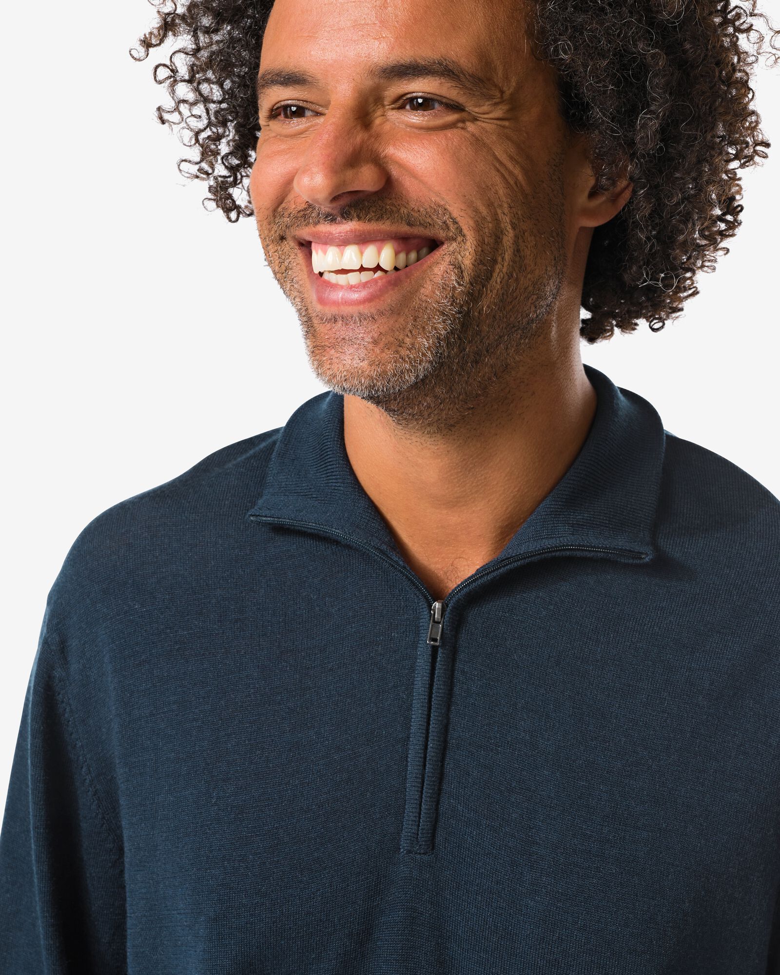 herentrui Frank merinowol donkerblauw donkerblauw - 2116960DARKBLUE - HEMA