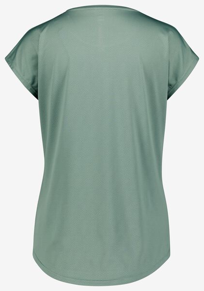 Berucht Trunk bibliotheek linnen dames sport t-shirt mesh groen - HEMA