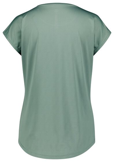 t-shirt de sport femme mesh vert - 1000027615 - HEMA