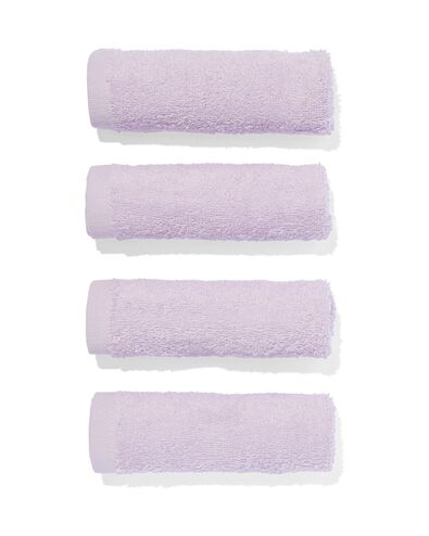 serviettes de bain - qualit&eacute; &eacute;paisse lilas d&eacute;barbouillettes 30 x 30 - 5245411 - HEMA