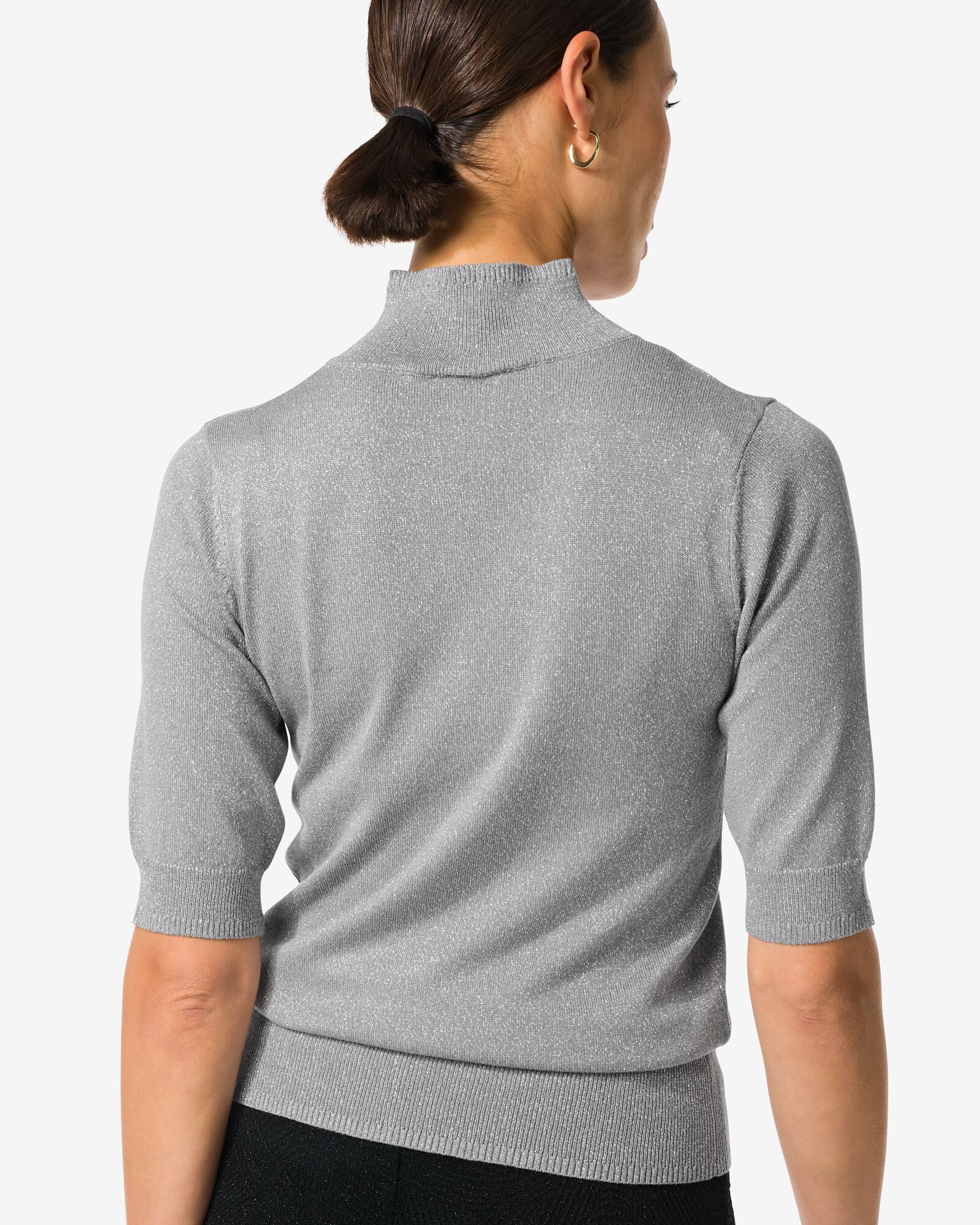 pull femme Lily &agrave; paillettes gris gris - 36279130GREY - HEMA