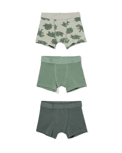 kinderboxers dino - 3 stuks groen groen - 19201440GREEN - HEMA