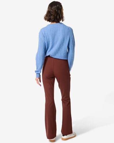 damesbroek Heat flared bruin bruin - 36205970BROWN - HEMA