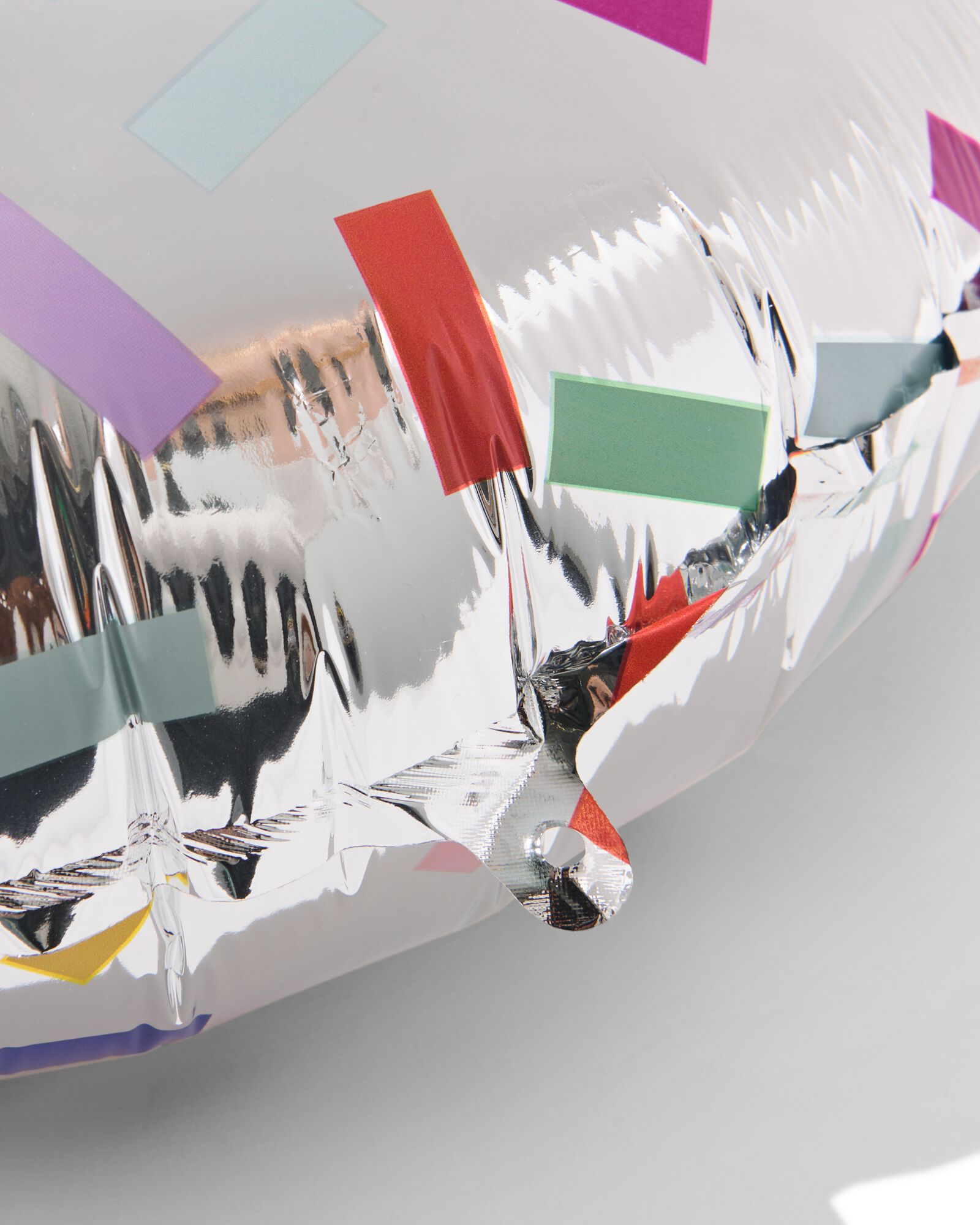 folieballon cijfer 2 60cm confetti - 14260059 - HEMA