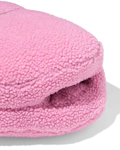 Coussin 3-en-1 15x17cm c&oelig;ur "cosy vibes" rose - 61100252 - HEMA
