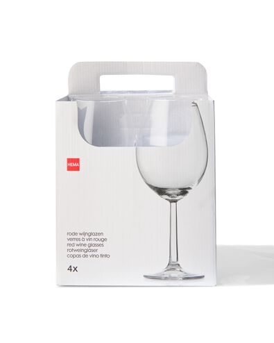 4 verres &agrave; vin rouge 430ml - 9402020 - HEMA