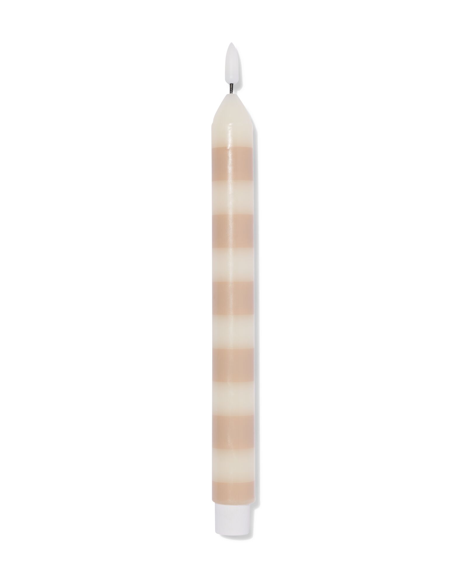 bougie longue LED ⌀2,3x29cm rayures ivoire-bleu - 13550153 - HEMA