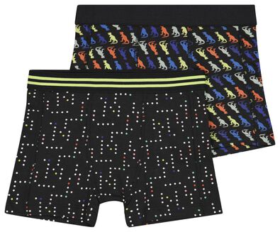 2er-Pack Kinder-Boxershorts, elastische Baumwolle bunt - 1000024650 - HEMA
