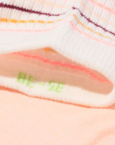 socquettes femme c&ocirc;tel&eacute;es rayures - 5 paires multicolore multicolore - 4280830MULTICOLOUR - HEMA