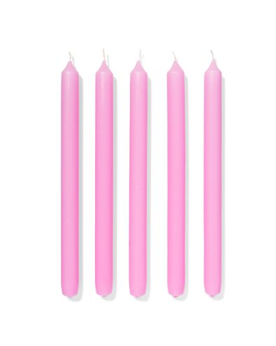 12 bougies longues &Oslash;2.2x29&nbsp; rose 2,2 x 29 - 13504000 - HEMA