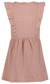 Kinder-Kleid, mit Stickerei rosa rosa - 1000027141 - HEMA