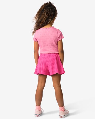 kinderbroekrok A-lijn rib donkerroze donkerroze - 30849624DARKPINK - HEMA