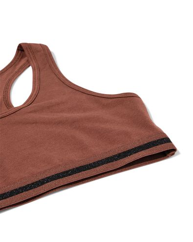 kinder crop tops luipaard - 2 stuks bruin bruin - 19301660BROWN - HEMA