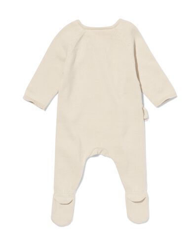 newborn boxpakje met overslag ecru - 33412920ECRU - HEMA