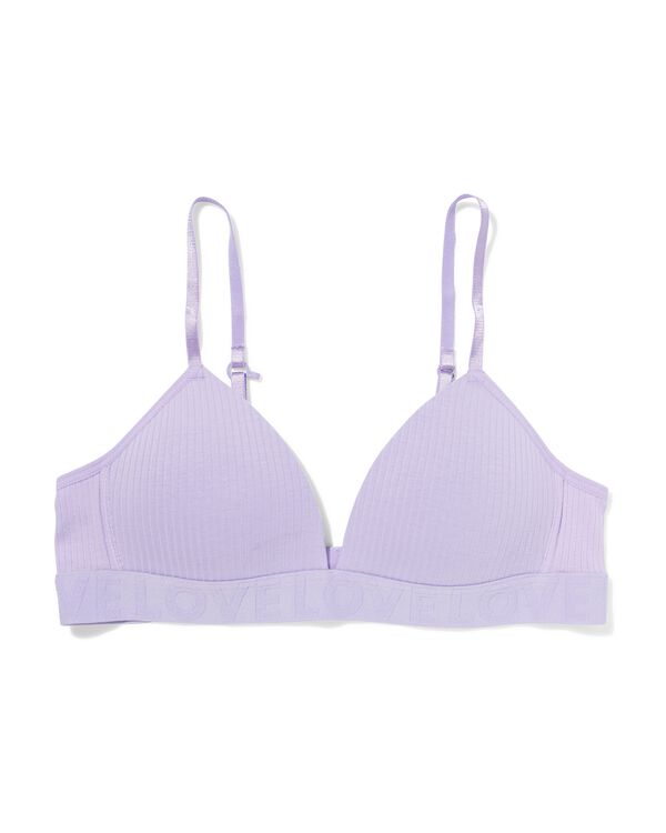 Vorgeformter, b&uuml;gelloser BH lavendel lavendel - 21900130LAVENDER - HEMA