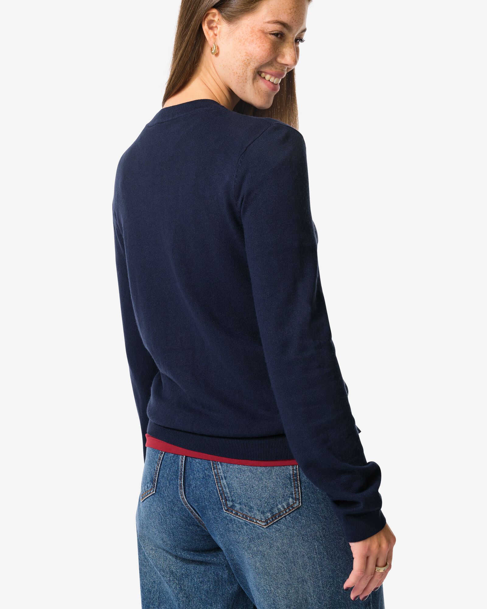 gilet femme lilas bleu fonc&eacute; - 36204860DARKBLUE - HEMA