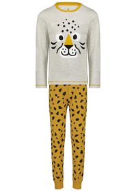 pyjama enfant panthère gris chiné gris chiné - 1000024684 - HEMA