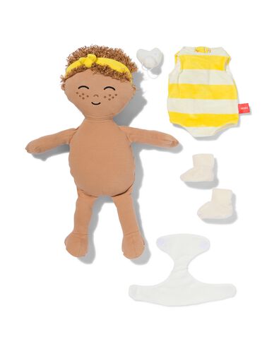 Poup&eacute;e doudou jaune - 15100603 - HEMA