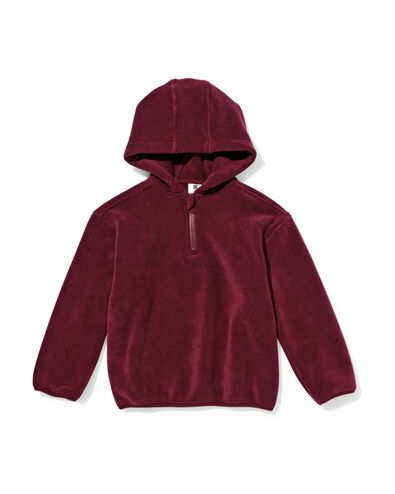pull enfant polaire bordeaux - 30708106BURGUNDYRED - HEMA