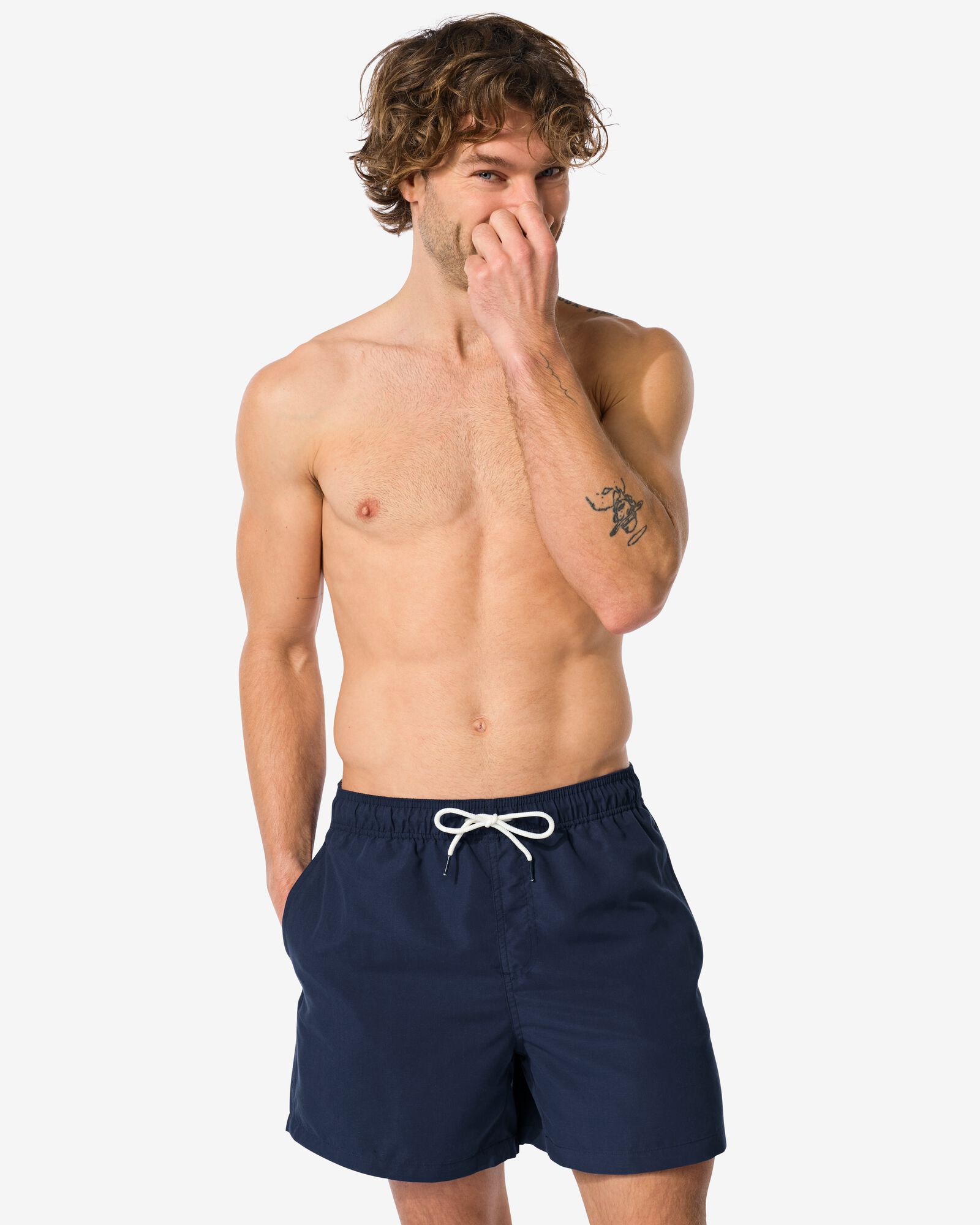 maillot de bain homme  bleu bleu - 22150120BLUE - HEMA