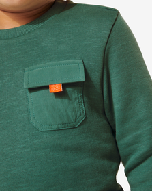 Kinder-Sweatshirt, Brusttasche grün grün - 1000029808 - HEMA