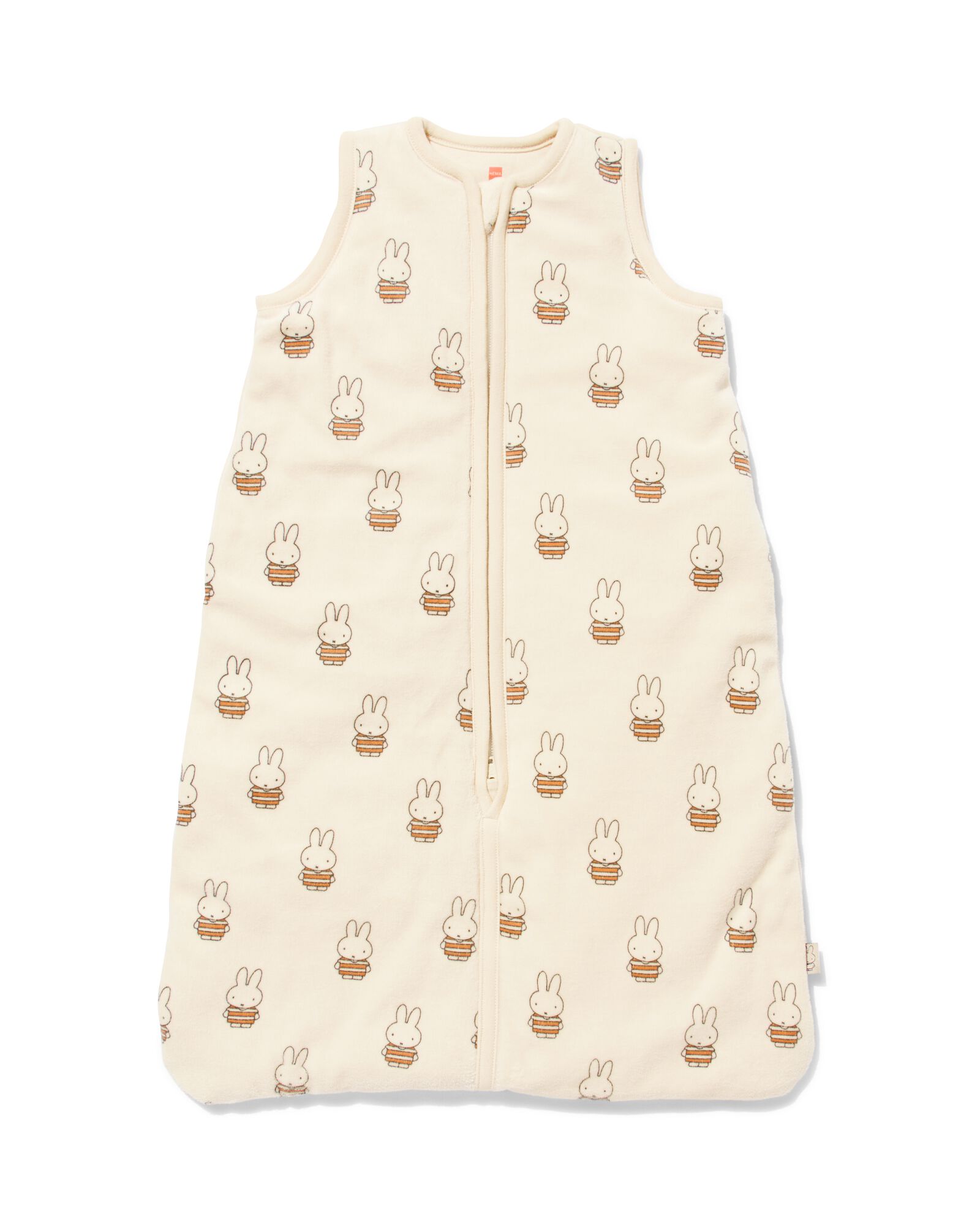 gigoteuse b&eacute;b&eacute; sans manches Miffy rembourr&eacute;e velours teckel beige - 1000032499 - HEMA
